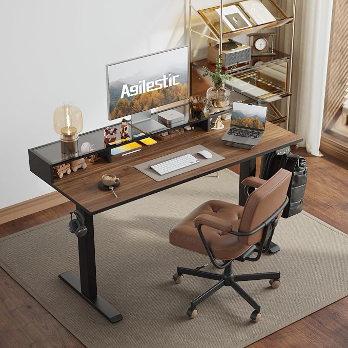 Agilestic Glass Standing Desk — view 2
