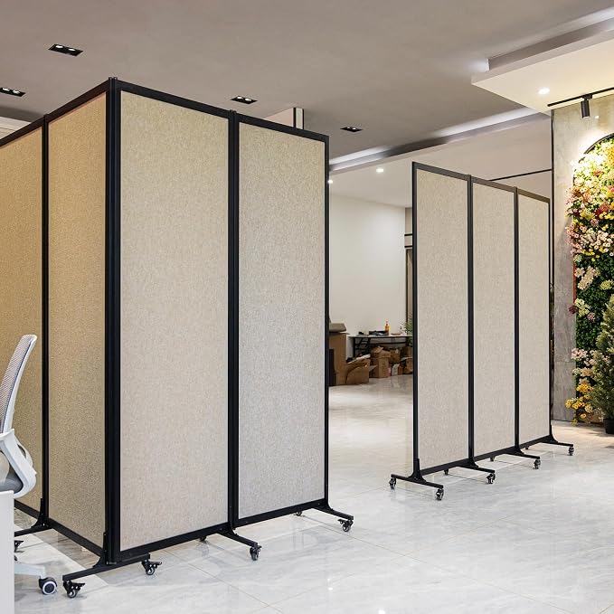 Upgrade Version Room Partition and Divider, Freestanding Rolling Dividers — view 5