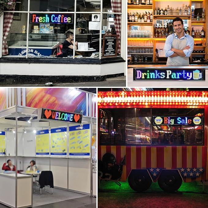 Programmable LED Signs, Flexible Scrolling LED Display, Edit Text, Animations — view 5