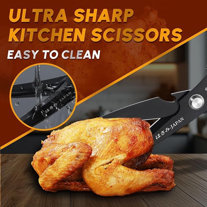 HUUSK Kitchen Scissors Set Black — view 2