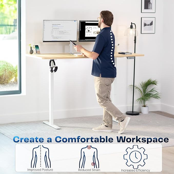 VIVO Electric 71 x 36 in Standing Desk, Memory Height Adjustment, 1B Series — view 4