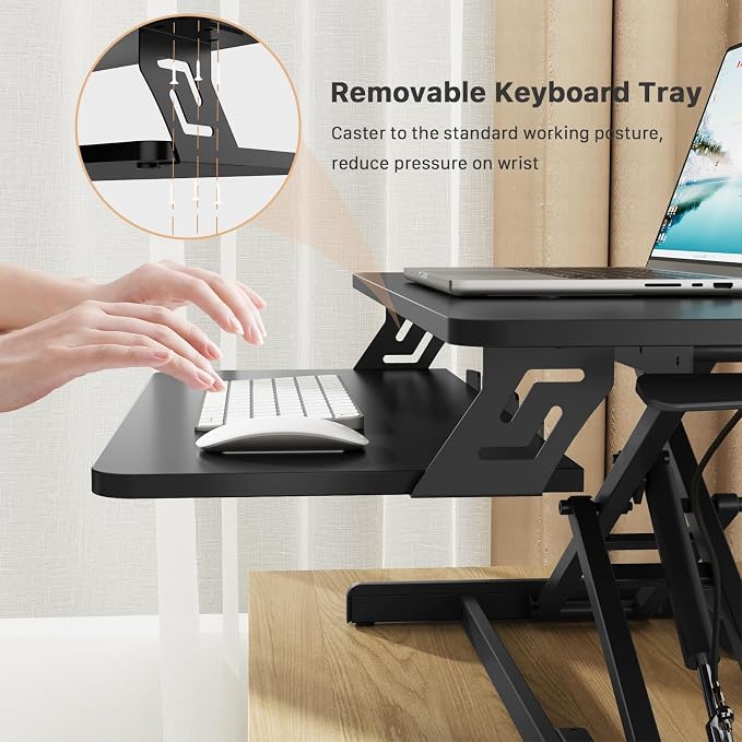 JOY worker Standing Desk Converter, Desktop Workstation Riser — view 6