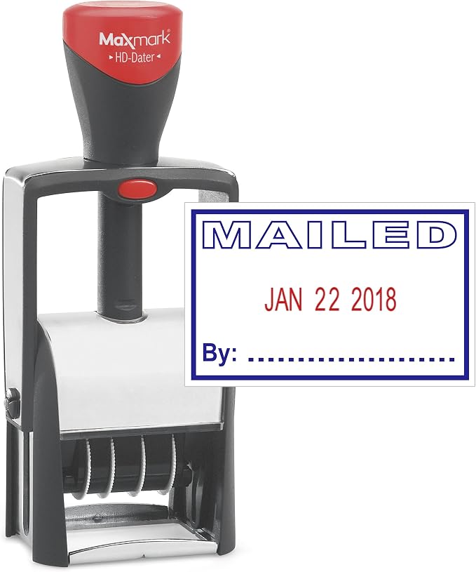 MaxMark Heavy Duty Self Inking Date Stamp