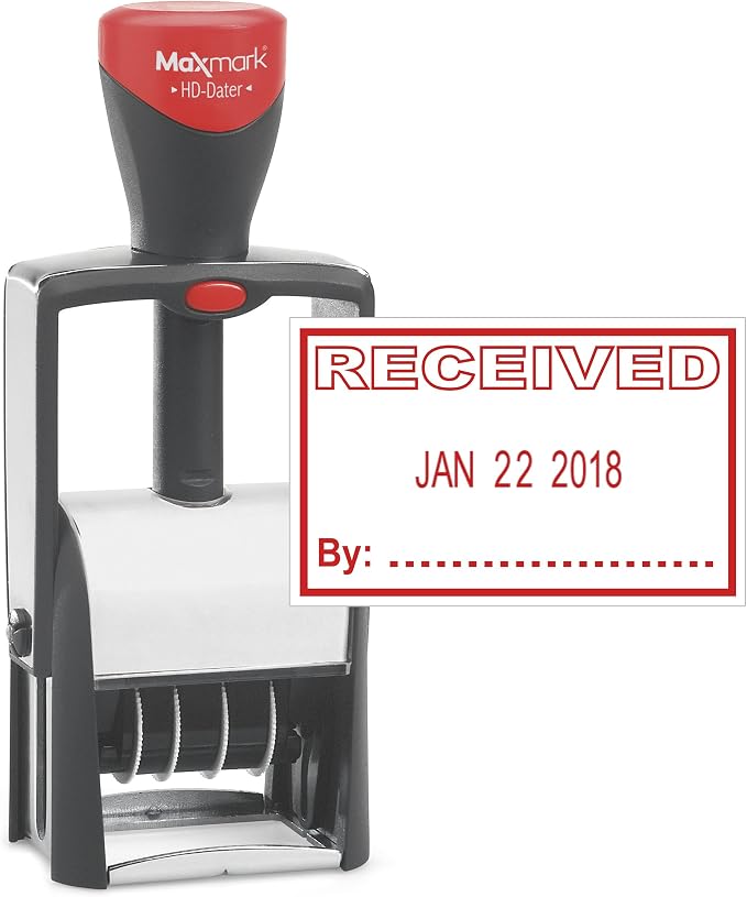 MaxMark Heavy Duty Self Inking Date Stamp