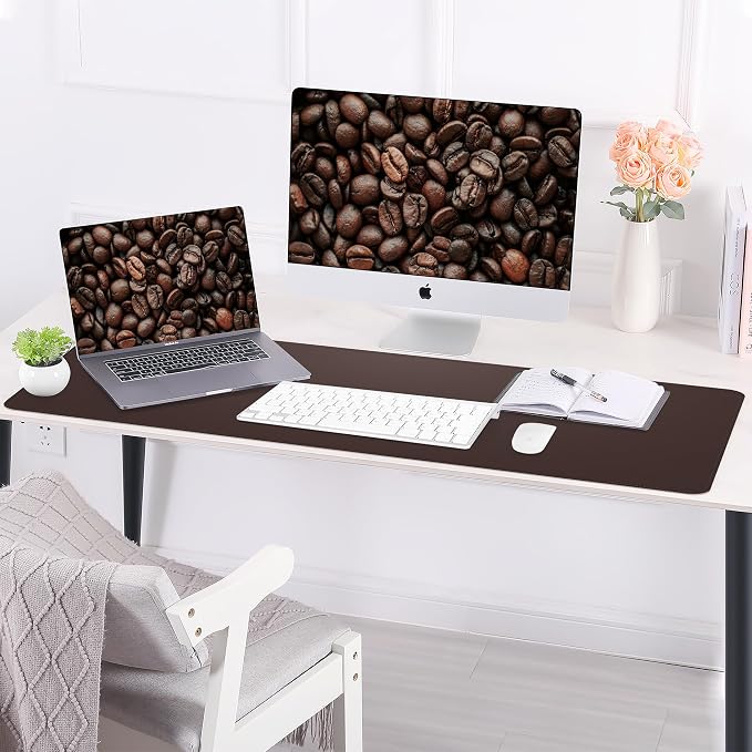 Leather Desk pad Protector, Large Desk mat — view 5