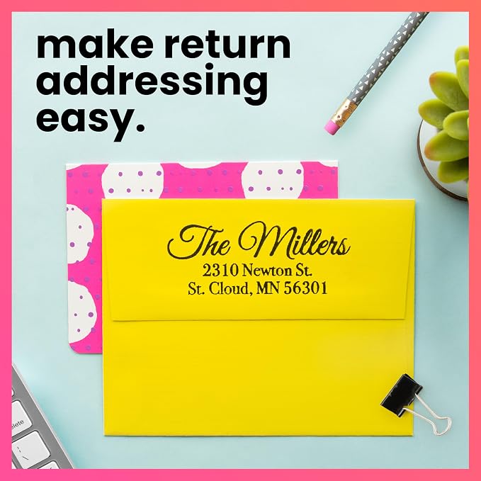 ExcelMark Personalized Return Address Stamp – Custom Self Inking Rubber Stamp — view 5