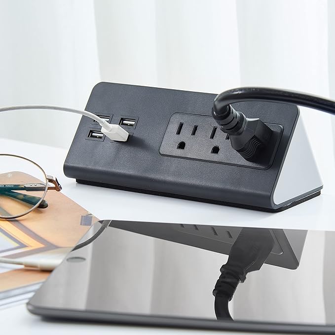 Desk Edge Mount Power Strips — view 5
