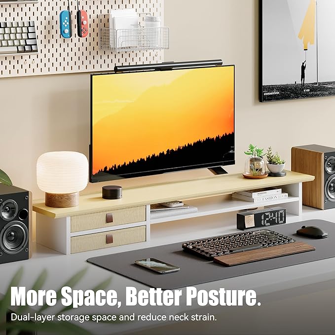 FENSULN Dual‑Tier Monitor Stand Riser — view 2