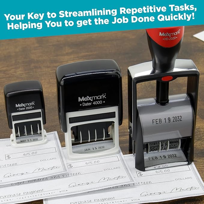 MaxMark Heavy Duty Date Stamp, Large Date Size — view 4