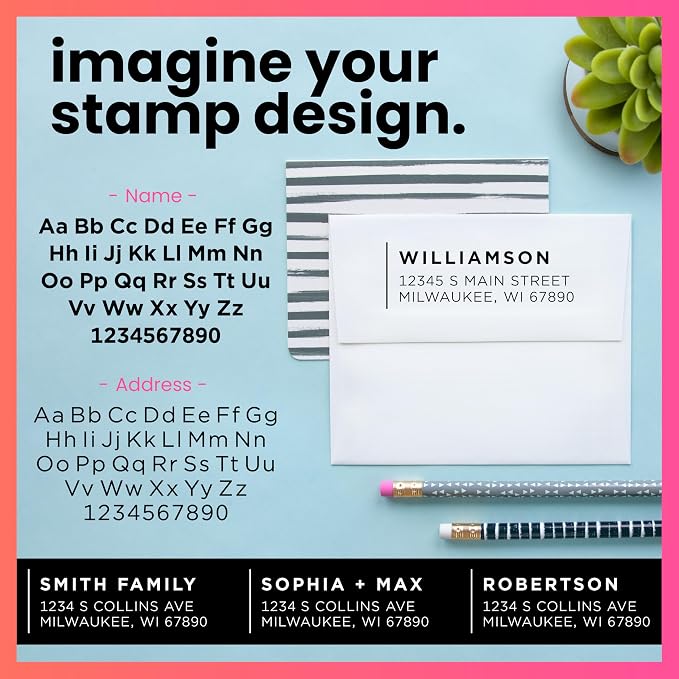 ExcelMark Personalized Return Address Stamp – Custom Self Inking Rubber Stamp — view 3