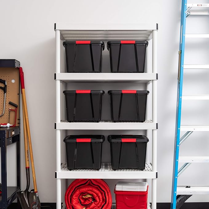 IRIS USA 40 Qt Stackable Plastic Storage Bins — view 7