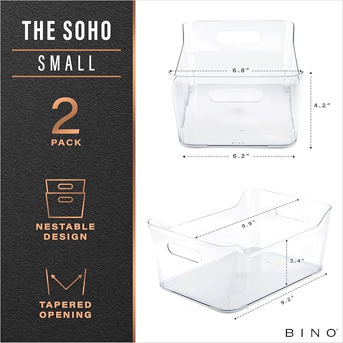 BINO | Plastic Storage Bins, Small — view 2