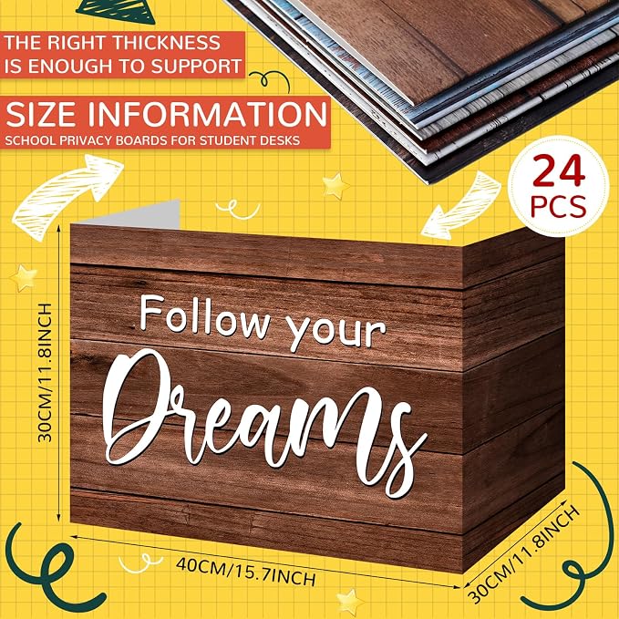 Honoson 24 Pcs Bulk Inspirational Privacy Folders — view 2