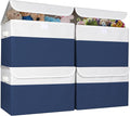 Bagnizer Large 22 Quart Linen Fabric Foldable Storage Bin Cube Organizer Basket