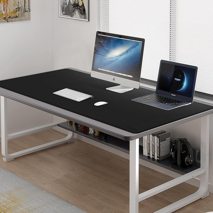 Mydours Extra Large 59" x 24" PU Leather Desk Pad, Desk Mat — view 4