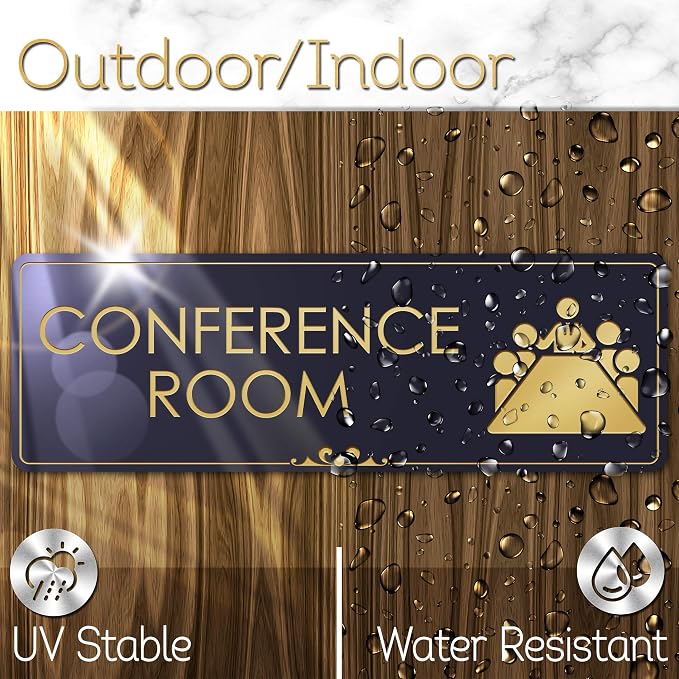 Conference Room Sign Office Meeting Sign, Fade Resistance, Indoor/Outdoor Use — view 4
