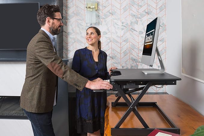 Rocelco 40" Large Height Adjustable Standing Desk Converter — view 9