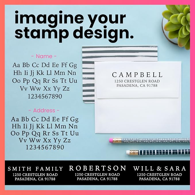 ExcelMark Personalized Return Address Stamp – Custom Self Inking Rubber Stamp — view 3