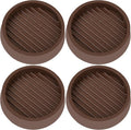 VOCOMO 3X3 Round Rubber Caster Cups, Non Slip Furniture Pads, Anti-Slip Gripper
