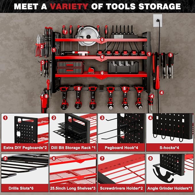 NattyDot Power Tool Organizer Wall Mount — view 3