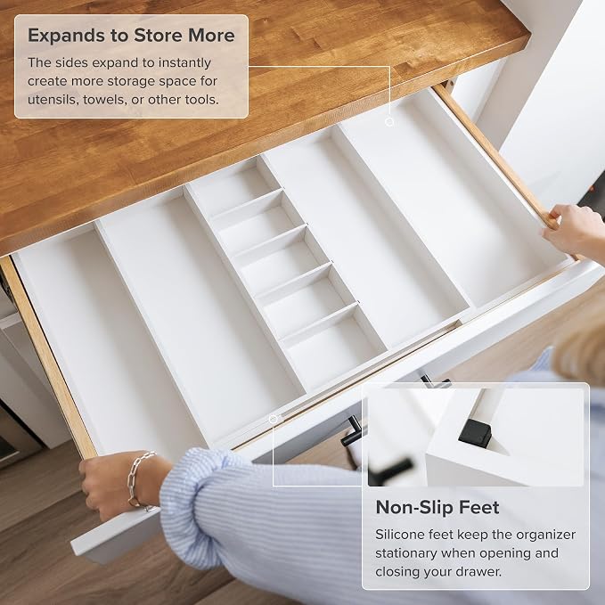 KitchenEdge Adjustable Kitchen Drawer Organizer — view 5