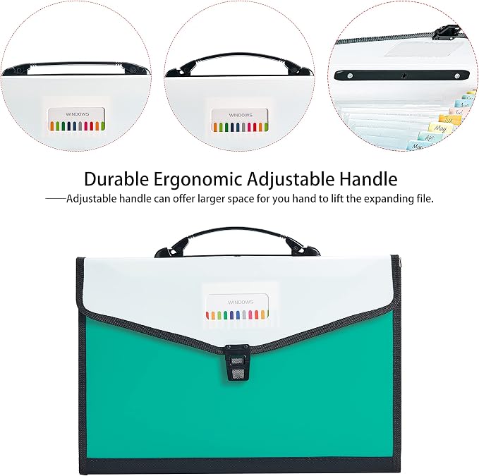 Leagl Size 13-Pockets Expanding File Folder — view 5