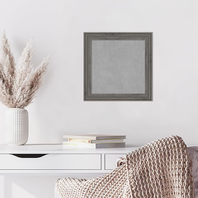 Amanti Art Grey Framed Magnetic Board 15x15 X-Small Vision Board — view 5