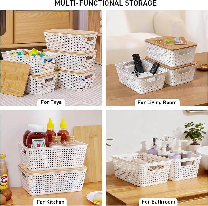 Anywish Small Storage Bins — view 5