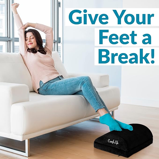 ComfiLife Foot Rest for Under Desk at Work – Adjustable Desk FootRest for — view 6