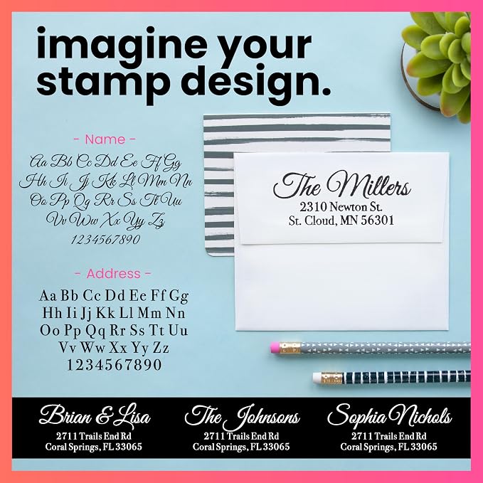 ExcelMark Personalized Return Address Stamp – Custom Self Inking Rubber Stamp — view 2