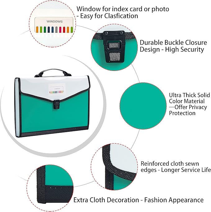 Leagl Size 13-Pockets Expanding File Folder — view 4