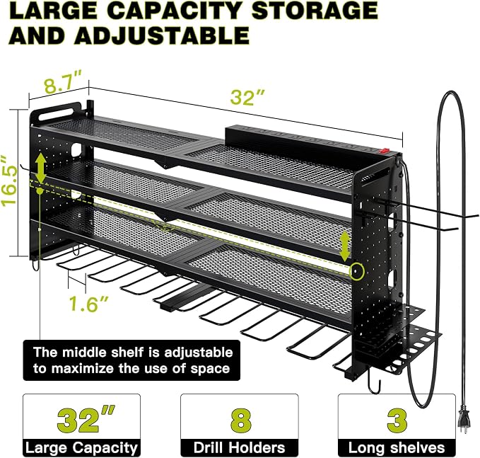 NattyDot Power Tool Organizer Wall Mount — view 3