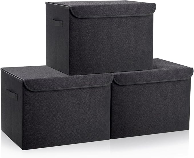 Bagnizer Large 17" 42 Quarts Collapsible Stackable Storage Bins