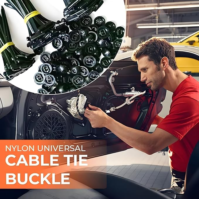 200 Pcs Nylon Universal Cable Tie Buckle — view 7