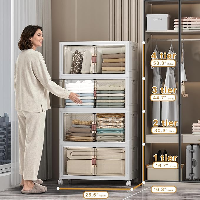 UAMFURI Extra Large Stackable Storage Bins — view 3
