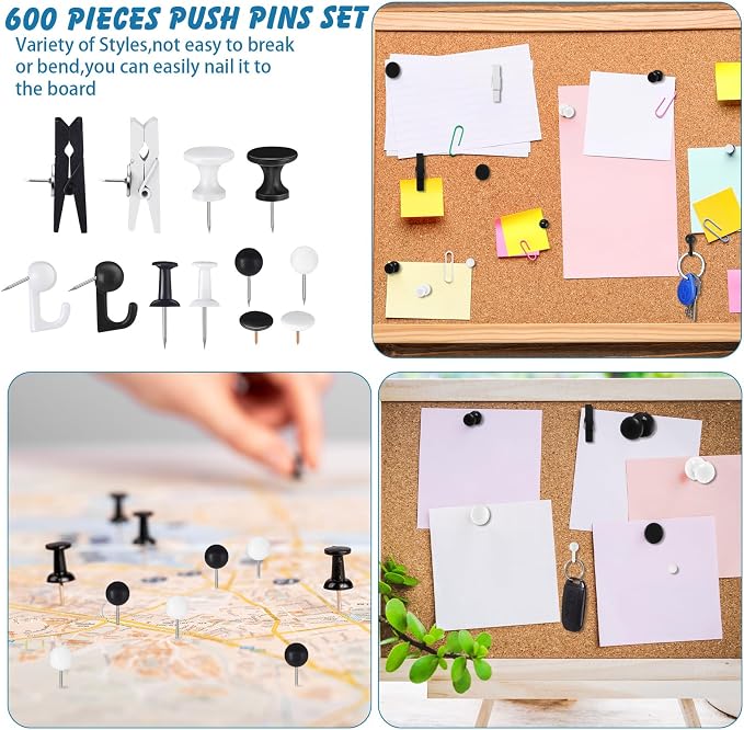 600 Pcs Decorative Push Pins — view 5