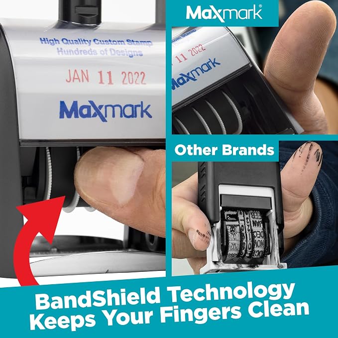 MaxMark Heavy Duty Self Inking Date Stamp — view 3