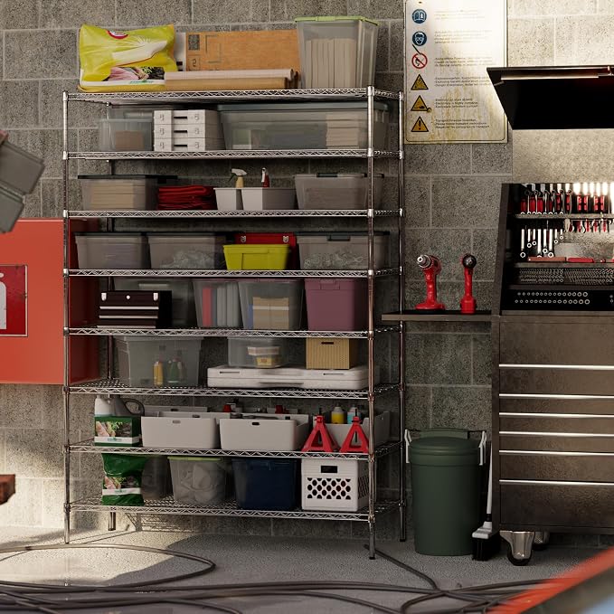 Regal Altair 24" Deep x 60" Wide x 86" Height Wire Shelving Kit | 8-Tier | NSF — view 7