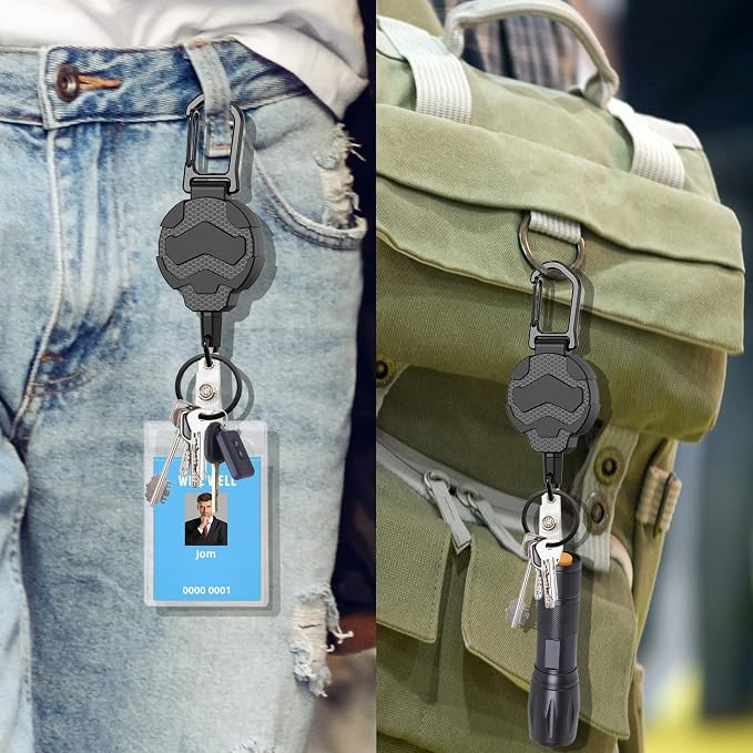 VYNCS Retractable Keychain Badge Holder — view 7