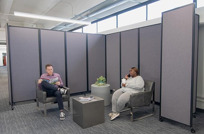 Versare Room Divider 360 Portable Wall Partition | Folding Panels | Large — view 2