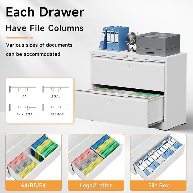 Bestoo 2-Drawer Lateral File Cabinet — view 8