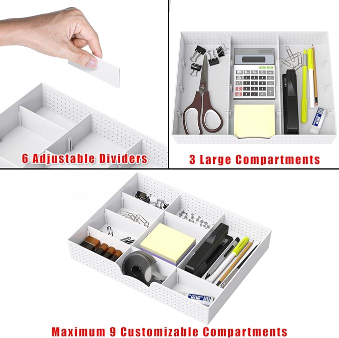 Simple Houseware Drawer Organizer Tray — view 3
