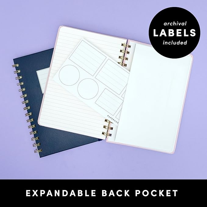 PAPERAGE Lined Spiral Journal Notebook, 160 Pages, Hardcover Journal — view 5