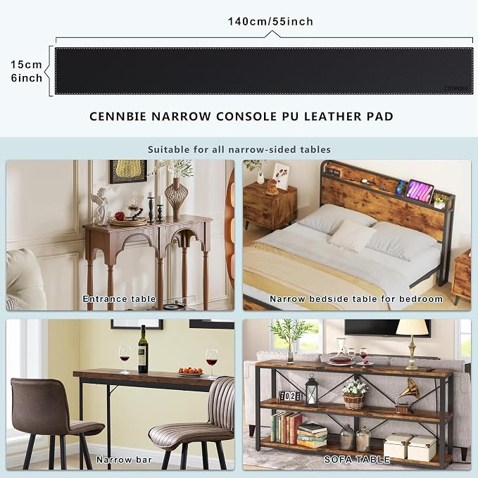 CENNBIE Console Table Leather Cover — view 2