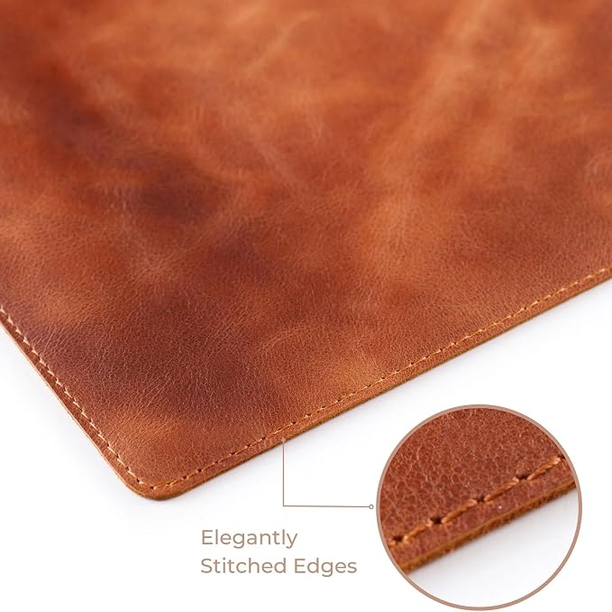 Node Leather - Genuine Leather Desk Mat, Desk Organizer & Cup Coaster - Leather — view 8