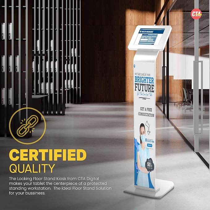 Locking Floor Stand – CTA Premium Locking Support Base Kiosk — view 6