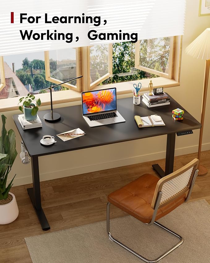 SANODESK Electric Standing Desk 55 x 28 Inches Whole-Piece Desktop Height — view 4