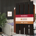 Avana Acoustic Wood Wall Panels – 94.4 X 12.6 Inch Smoke Oak Acoustic Panels 4