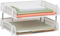 Mind Reader Stackable Paper Tray, Desktop Organizer, File Storage, Metal Mesh