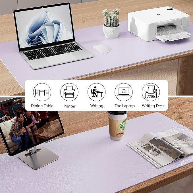 Aothia Large PU Leather Desk Pad Protector — view 7